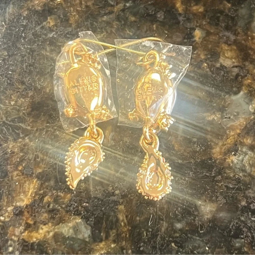 $148 New Alexis Bittar Fashionable and retro droplet shaped earrings